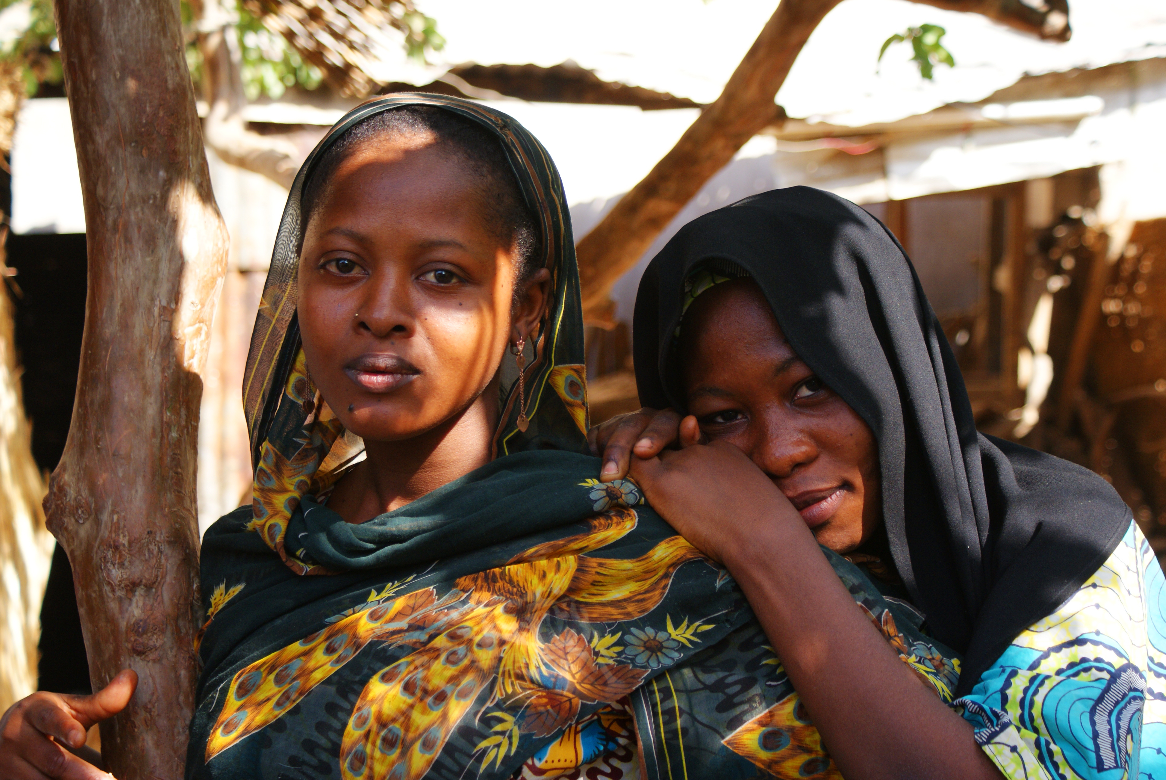 two women in scarves two women in scarves