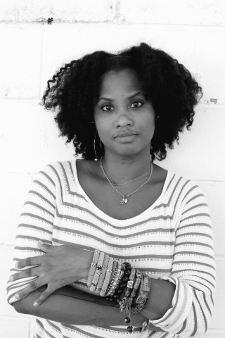 b&w portrait  of artist Brianna by Danielle Salloum
